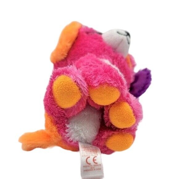 2/$15 Claire's Exclusive Ty Beanie Boos Austin Plush Pink 6.5" Glitter Eyes Dog - Picture 7 of 10